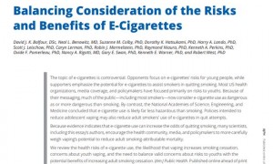 美国15位著名烟草控制专家：赞同电子烟对成年吸烟者减少危害
