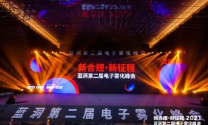 MR迷睿电子烟荣获第二届蓝洞峰会“年度新锐电子烟品牌”